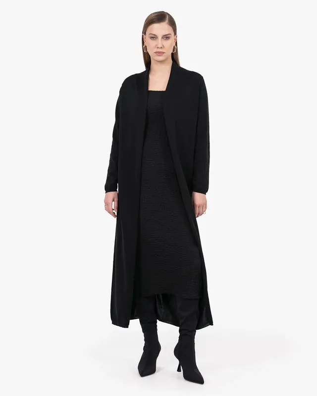 Oasi Long Cardigan - Black
