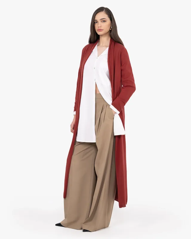 Oasi Long Cardigan - Red