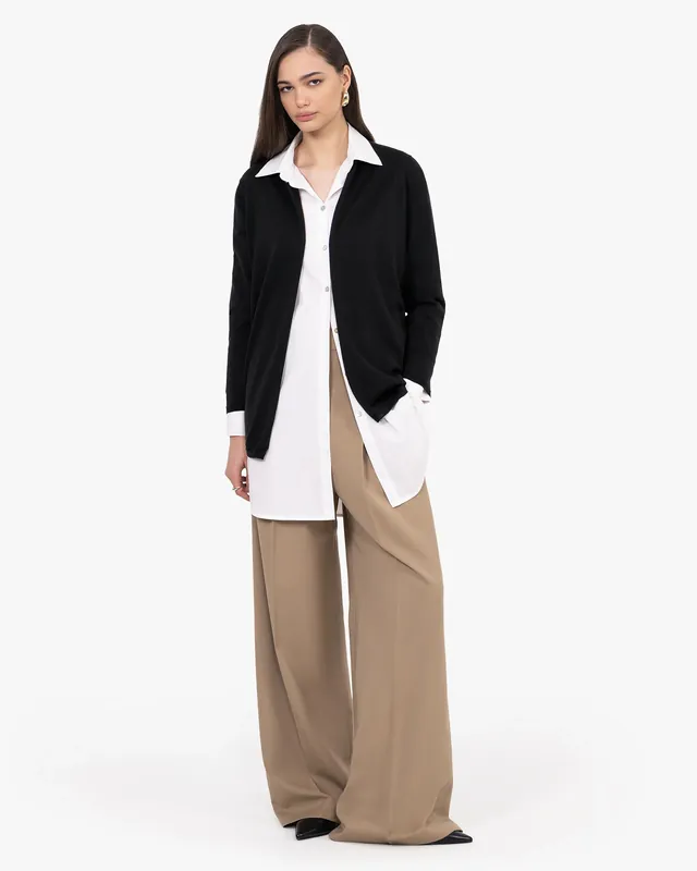 Oasi Open Cardigan - Black