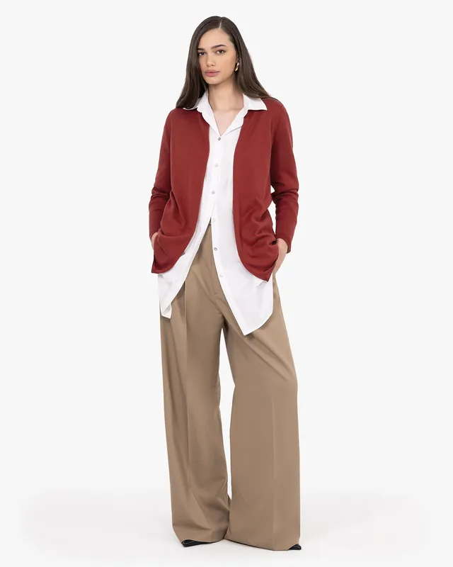 Oasi Open Cardigan - Red