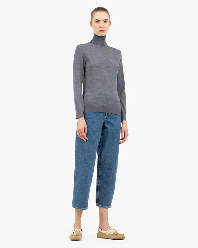 Women's Seraphine Turtleneck Sweater - Grey
