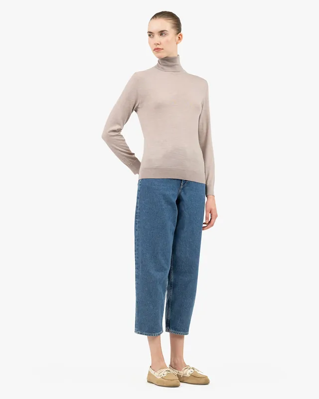 Women's Seraphine Turtleneck Sweater - Beige