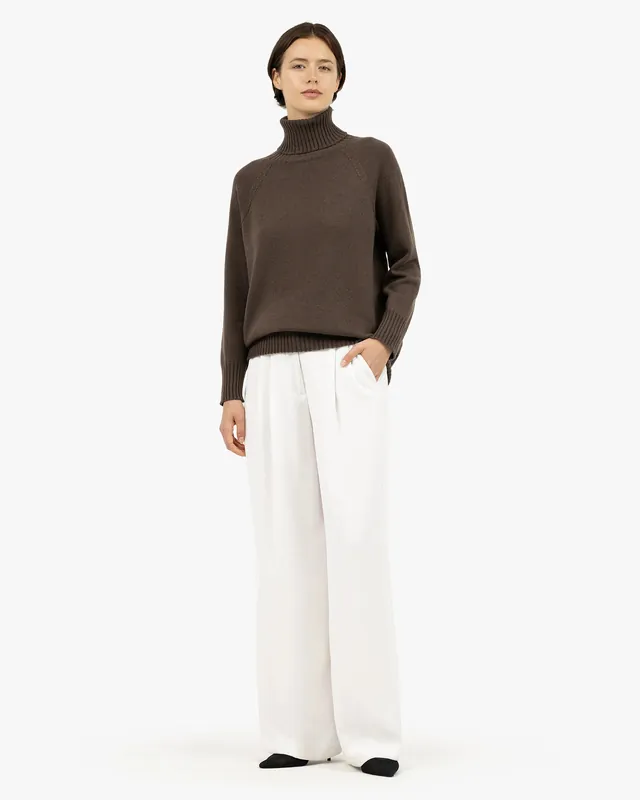 Women's Cortona Turtleneck Sweater - Brown