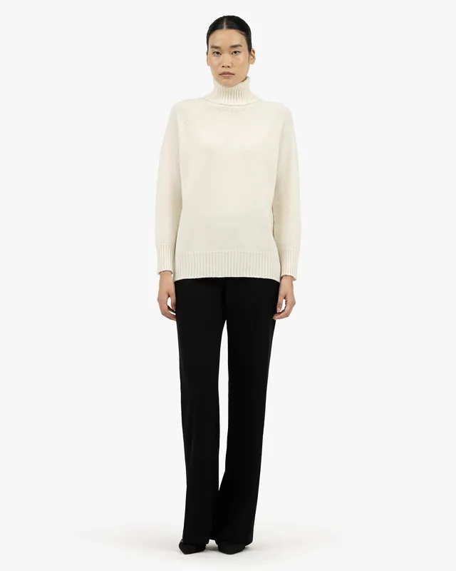 Women's Cortona Turtleneck Sweater - White