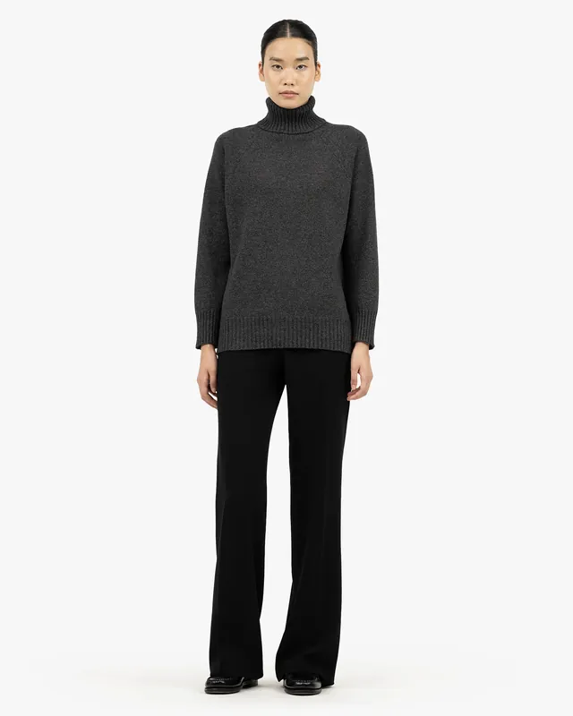 Women's Cortona Turtleneck Sweater - Charcoal