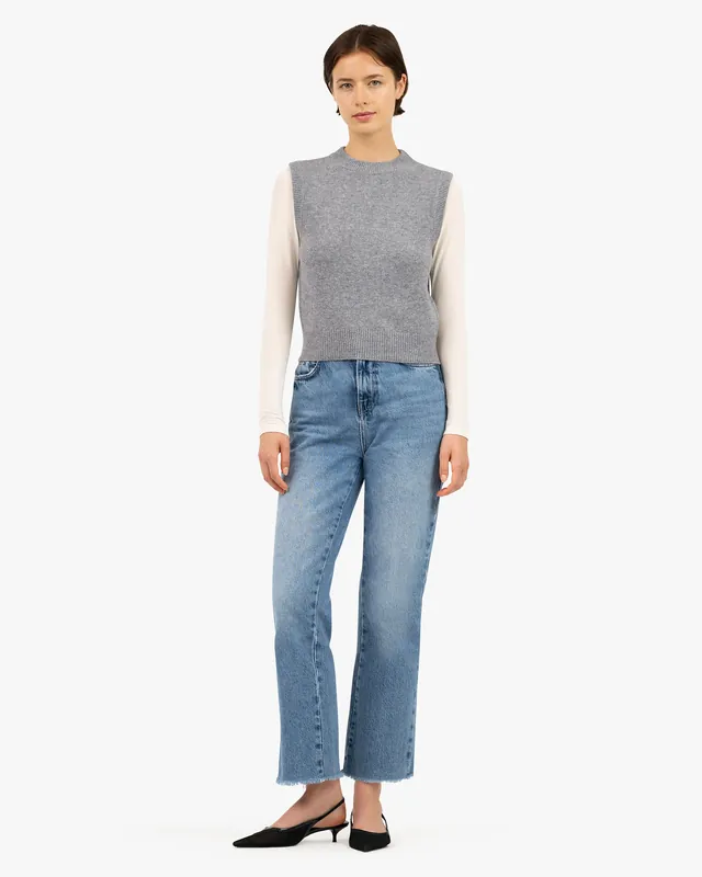 Sorapis Cropped Vest - Medium Grey