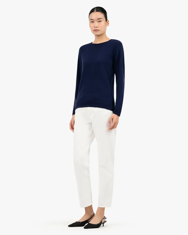 Women's Piuma Crew Neck Sweater - Blue