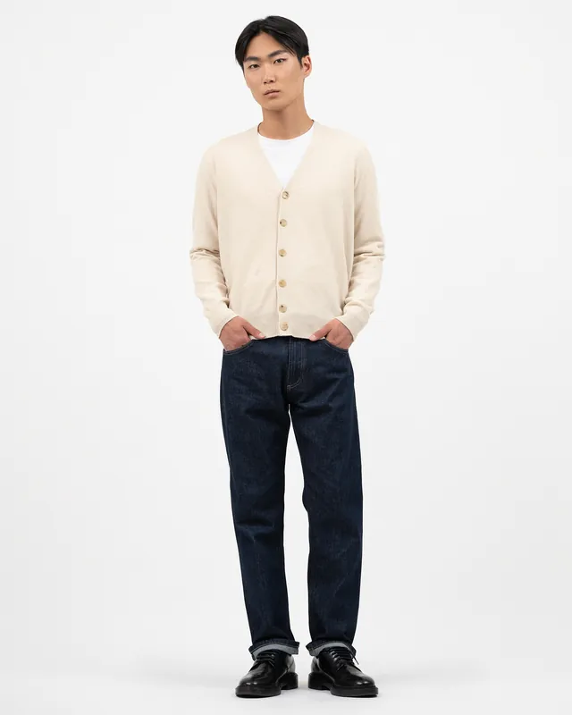 Men's Classic Cardigan - Light Beige