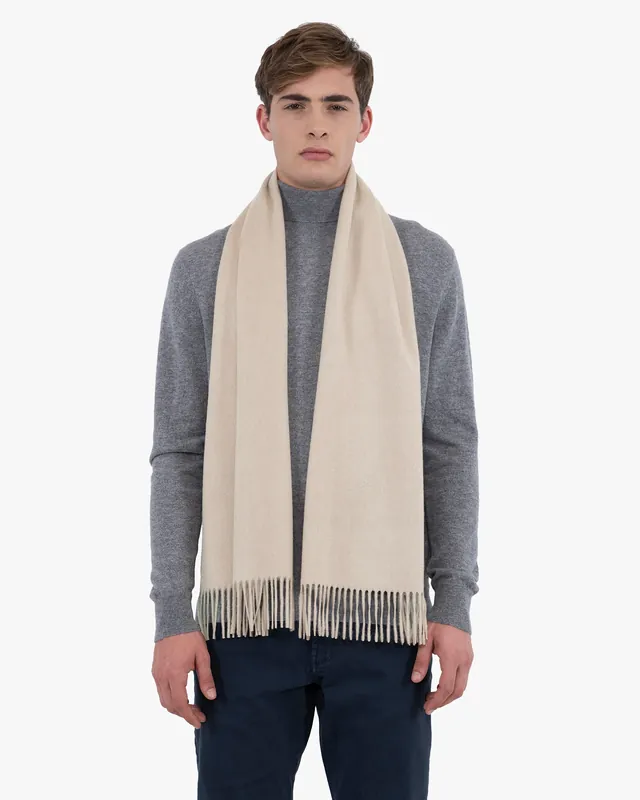 Men's Courmayeur Scarf - Beige