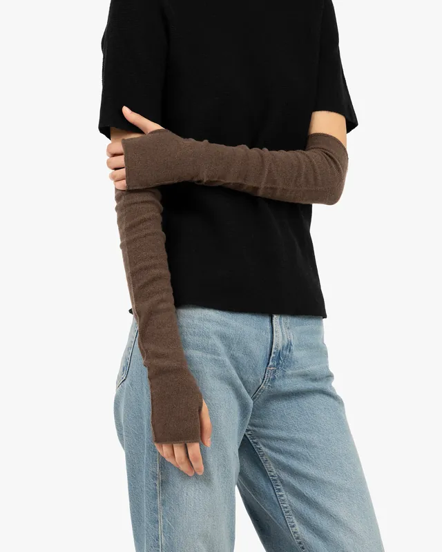 Fingerless Gloves - Light Grey - Archive
