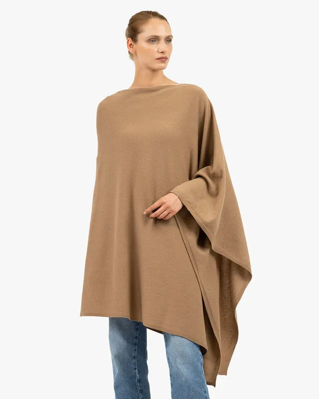 Mayfair Poncho - Light Grey - Archive