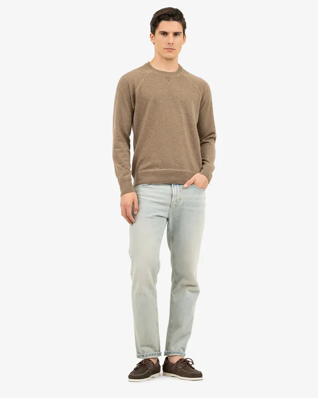 Men's Arcore Raglan Crew Neck Sweater - Night Blue - Archive