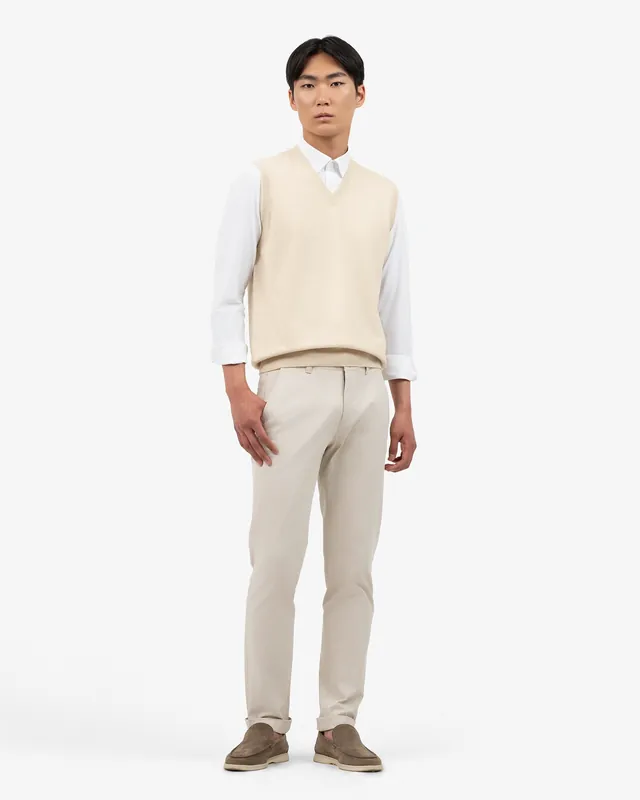 Men's Classic V-Neck Vest - Green - Archive