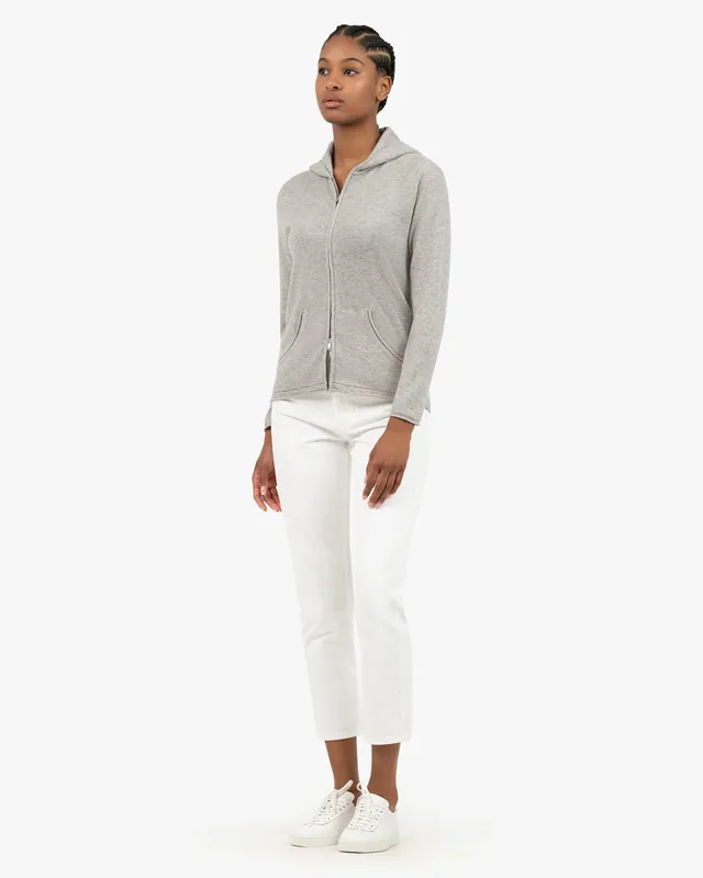 Women's Salò Zip Hoodie - Off White - Archive