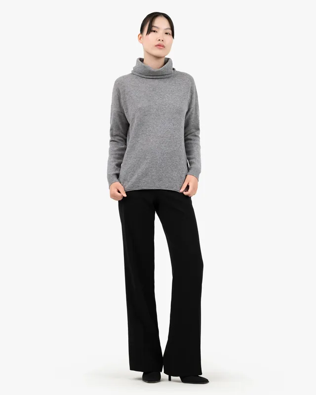 Lightness Cowl Neck Sweater - Brown - Archive