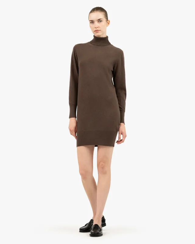 Florenz Turtleneck Dress - Medium Grey - Archive