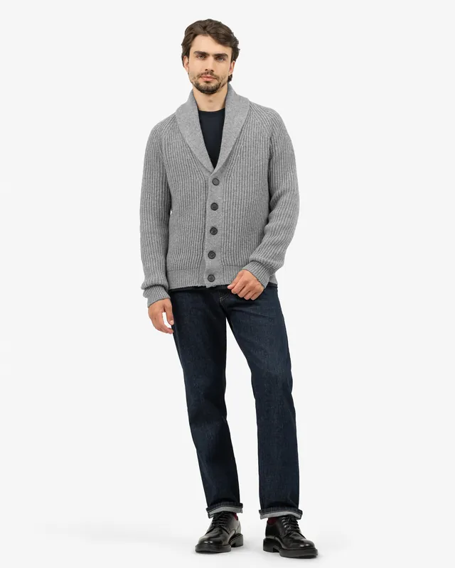 Men's Gleneagles Cardigan - White - Archive