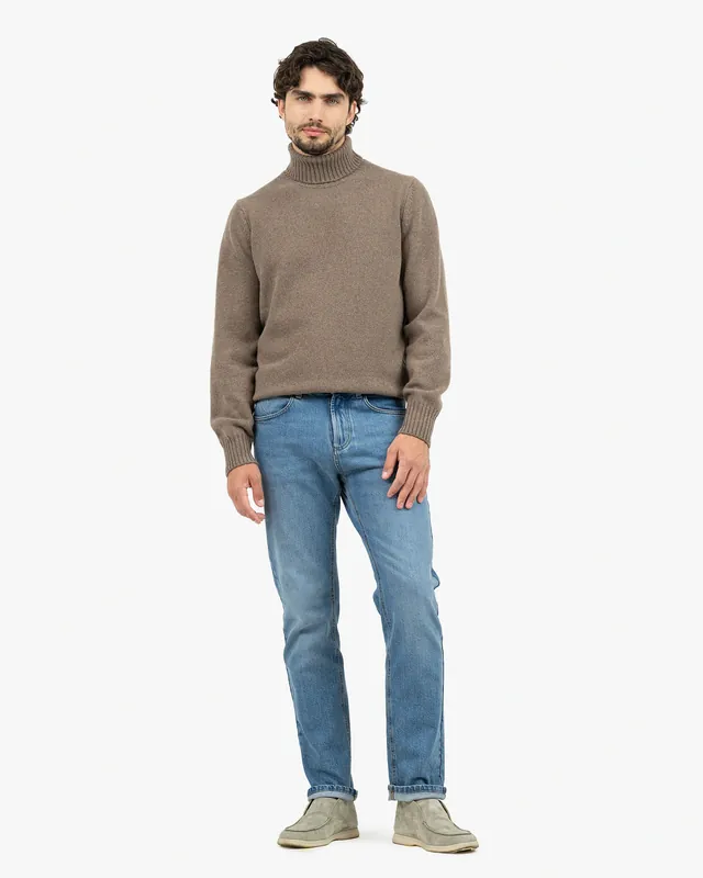 Men's Faloria Turtleneck Sweater - White - Archive