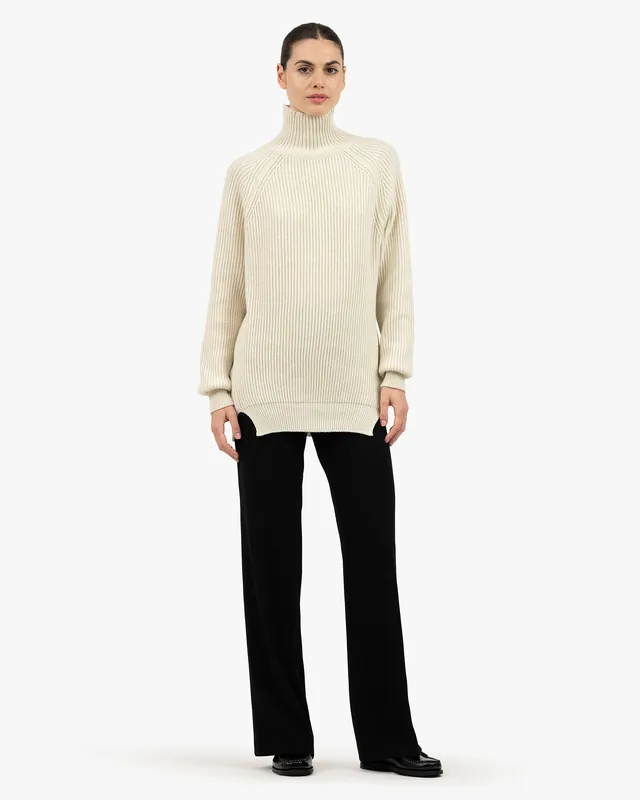 Sorapis Mock Neck Sweater - Blue - Archive