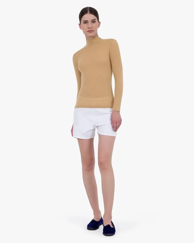 Ultralight Mock Neck Top - Camel Archive