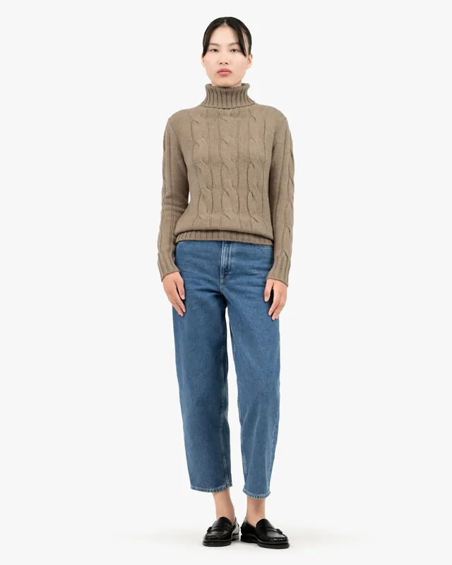 Women's Celerina Turtleneck Sweater - Off White - Archive
