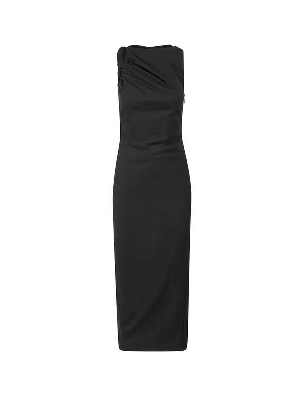 Long Dress With Elastic Profile - Versace