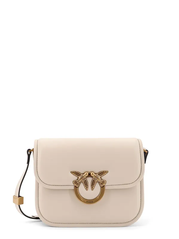 Love Box Leather Crossbody Bag - Pinko