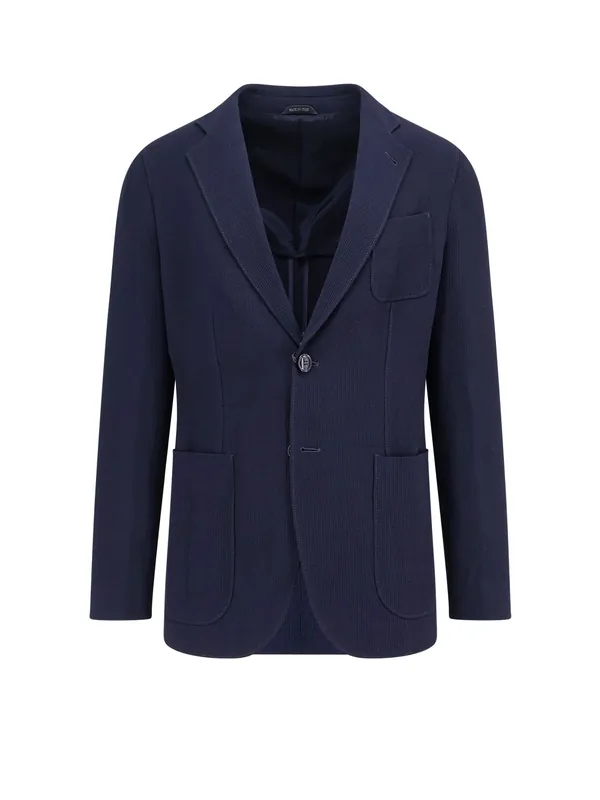 Virgin Wool And Viscose Blazer - Giorgio Armani