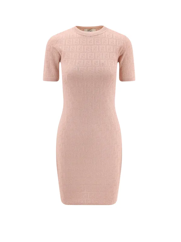 Ff Cotton And Viscose Dress - Fendi