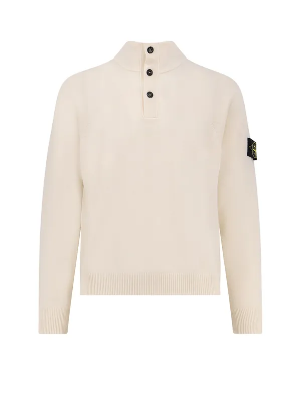 Certified Virgin Wool Blend Sweater - Stone Island