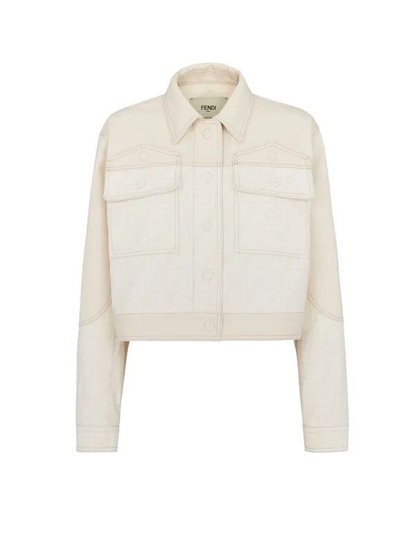 Ff Off White Denim Jacket - Fendi