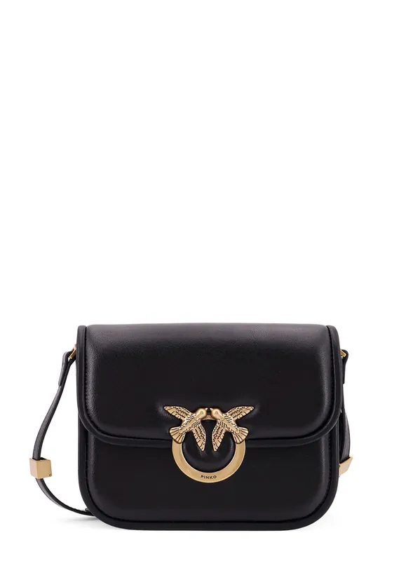 Love Box Leather Crossbody Bag - Pinko