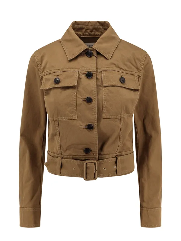 Certified Cotton Cropped Jacket - Saint Laurent