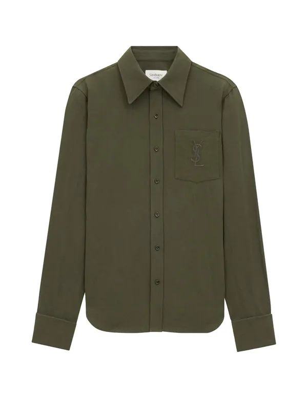 Cassandre Linen And Cotton Shirt - Saint Laurent