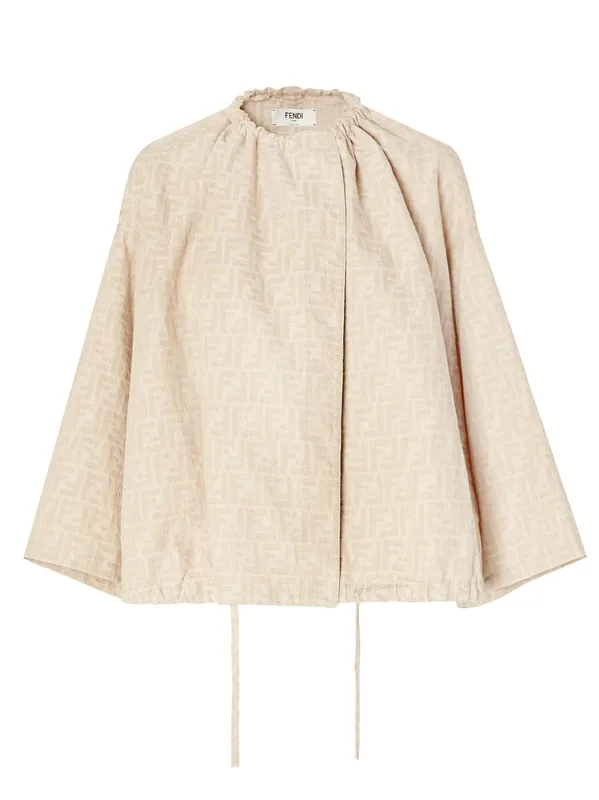 Ff Cotton And Linen Jacket - Fendi