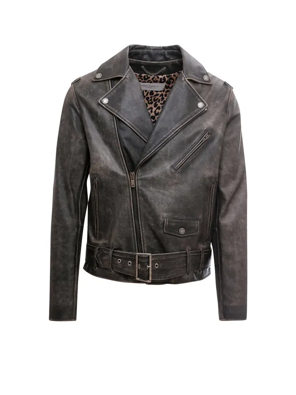 Chiodo Golden Leather Jacket - Golden Goose