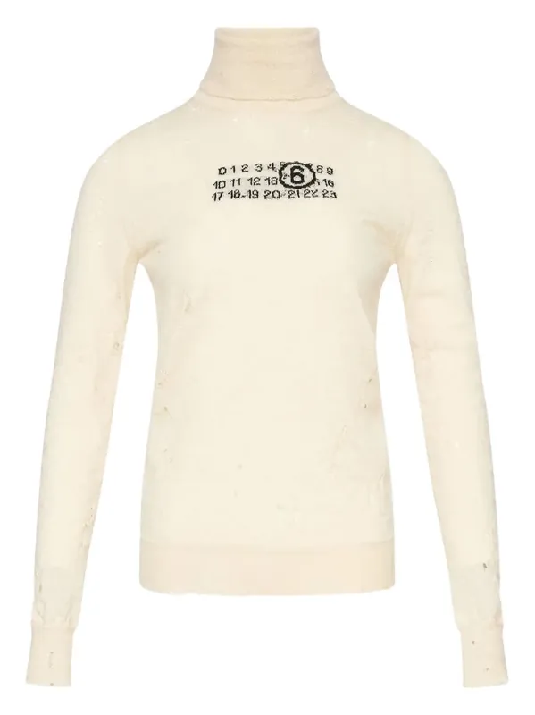 Sweater With Number Pattern - MM6 Maison Margiela