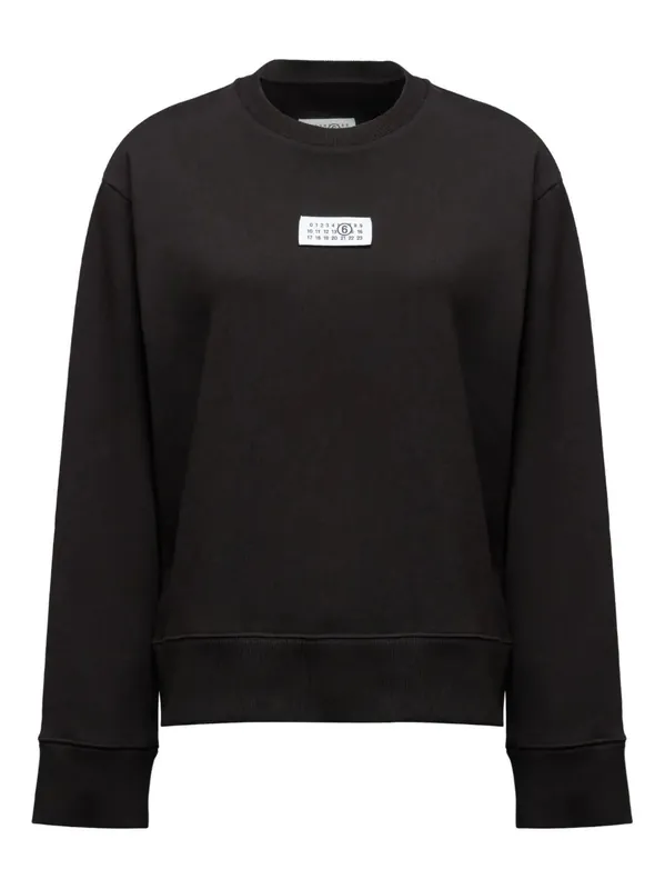 Sweatshirt With Numbers Appliqué - MM6 Maison Margiela