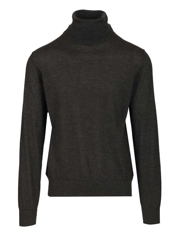 Cashmere Turtleneck Sweater Knitwear Grey - Dolce & Gabbana