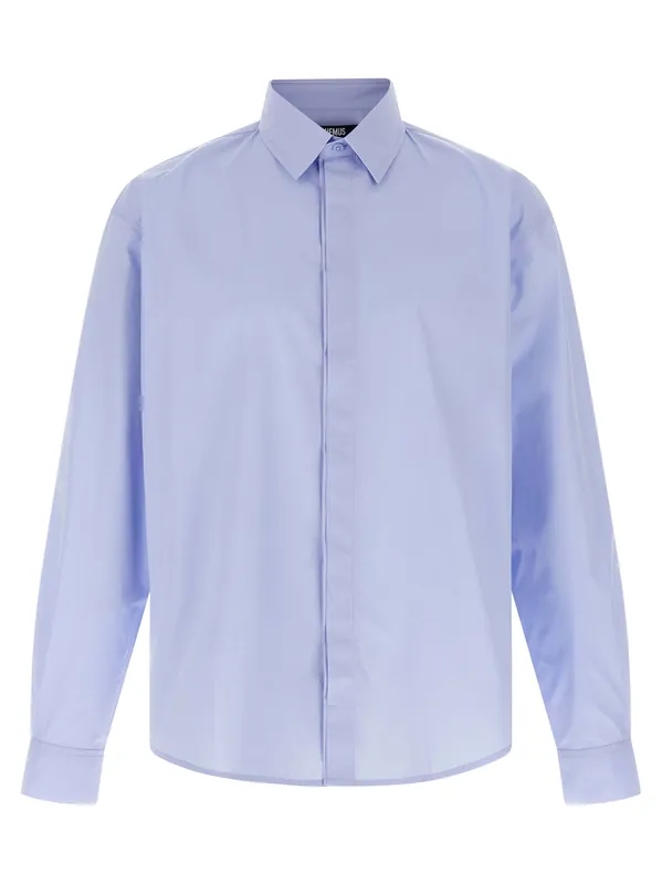 La Chemise Simon Shirt And Blouse Light Blue - Jacquemus