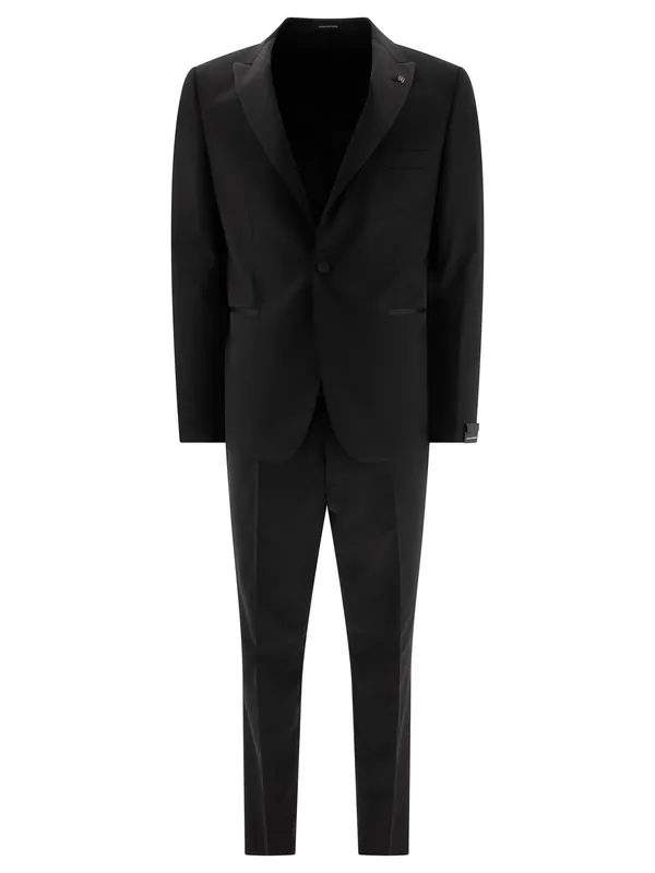 Formal Wool Suit Suits Black - Tagliatore