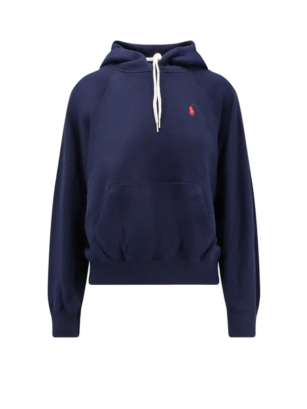 Cotton Blend Sweatshirt With Hood - Polo Ralph Lauren