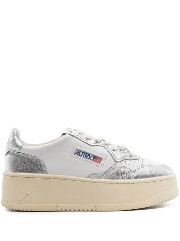 Platform Low Leather Sneakers - Autry