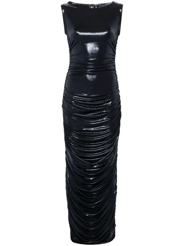 Shirred Long Dress - Norma Kamali