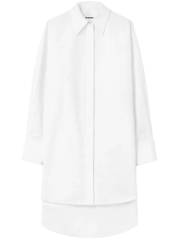 Cotton Shirt Dress - Jil Sander