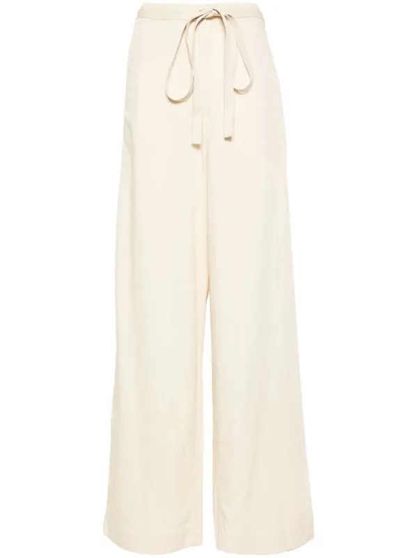 Tie-Waist Fluid Trousers