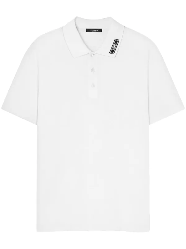 Logo Piquet Polo Shirt - Versace