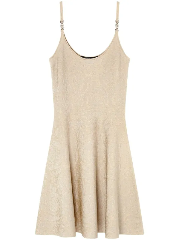 Barocco Texture Short Dress - Versace
