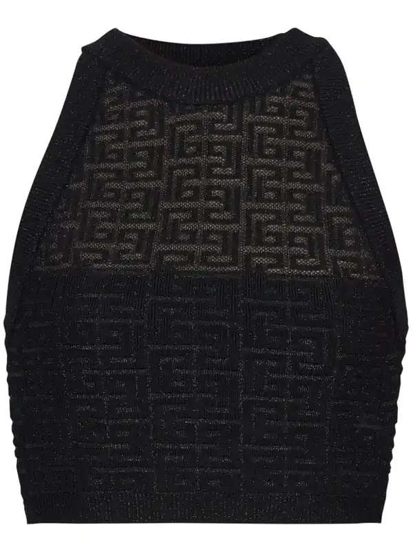 Monogram Halterneck Top - Balmain