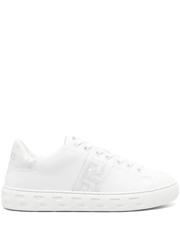 Greca Sequined Sneakers - Versace
